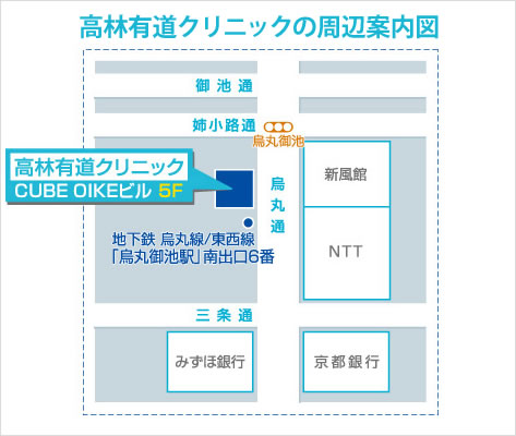 高林有道クリニックの周辺案内図